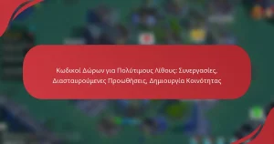 Κωδικοί Δώρων για Πολύτιμους Λίθους: Συνεργασίες, Διασταυρούμενες Προωθήσεις, Δημιουργία Κοινότητας